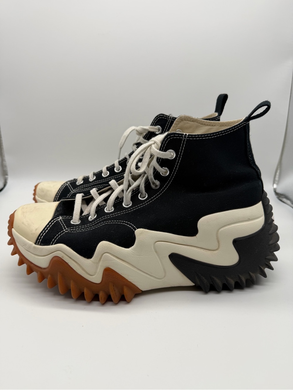 Converse Run Star Motion Womens 12.5 Mens 11 Black White Gum Athletic Sneakers